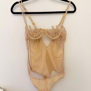 RARE La Perla Cream Sheer Mermaid Bodysuit
